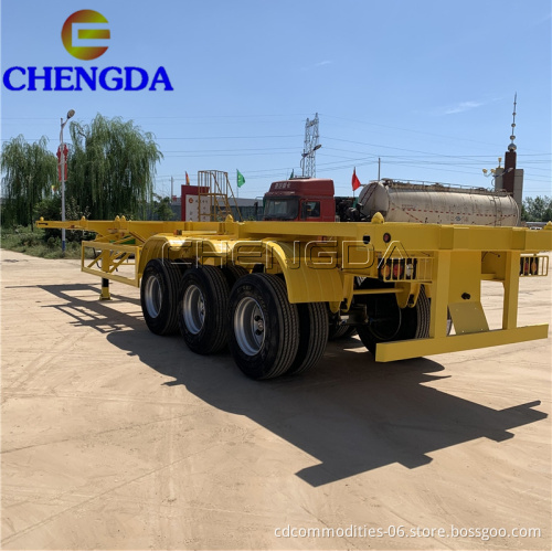 Brand New 3 Axles Container Skeleton Semi Trailer